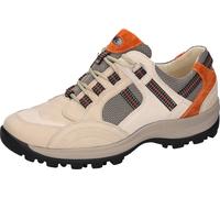Schnürschuh WALDLÄUFER "HOLLY", Damen, Gr. 9 (43), hellbeige kombiniert, Nubukleder, Textil, Veloursleder, kontrastfarbene Details, Schuhe Schnürschuh, Bequemschuh, Halbschuh, Outdoorschuh in Trekking