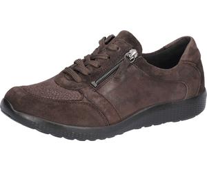 Schnürschuh WALDLÄUFER "M-Ira-Soft", Damen, Gr. 7 (40,5), braun, Nappaleder, Textil, Veloursleder, Schuhe Schnürschuh, Sneaker, Bequemschuh, Halbschuh in Spezialweite M für den kräfigen Fuß (86729967-