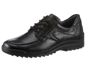 Schnürschuh WALDLÄUFER "Palmer", Herren, Gr. 7,5 (41), schwarz, Leder, Schuhe Schnürschuh, in Weite G (= weit), Freizeitschuh, Halbschuh, Schnürschuh (66483927-7,5) schwarz
