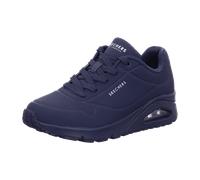 Schnürschuhe Profilsohle flach Blau - Gr. - 42