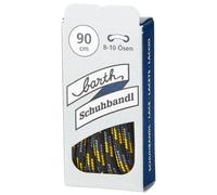 Schnürsenkel rund 90 cm schwarz-grau-gelb