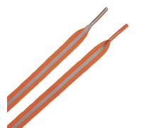 Schnürsenkel, Schuhsenkel mit reflektierenden Streifen orange