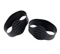 Schnürsenkelband für Fußballschuhe, Silikon, hohe Griffigkeit, Fußballzubehör, hält Schnürsenkel gebunden, Fußball-Sneaker-Abdeckung für Saison, Schwarz , Refer to description