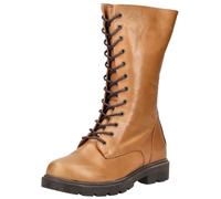 Andrea Conti Damen Stiefelette Schnürstiefel Moderne Farben lässig Trend 0022823, Größe:40 EU, Farbe:Braun