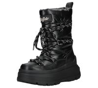 Schnürstiefel BUFFALO "Buffalo Stiefel Lederimitat/Textil", Damen, Gr. 38, schwarz, Lederimitat, Textil, Schuhe Schnürstiefel (66576467-38) schwarz