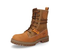 Dockers by Gerli Damen Combat Boots, Frauen Stiefeletten,warm gefüttert,halbstiefel,Kurzstiefel,uebergangsschuhe,golden tan,40 EU