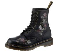 Schnürstiefel DR. MARTENS "1460 Decayed", Damen, Gr. 37, bunt (schwarz bunt), Nappaleder, geblümt, Schuhe Schnürstiefel, Chunky Boots, Plateau Schuh, Boots mit Blockabsatz (77880920-37) schwarz bunt