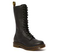 Schnürstiefel DR. MARTENS "1B99 Black Virginia", Damen, Gr. 38, Varioschaft, schwarz, Leder, Schuhe Schnürstiefel, Langschaftstiefel, Boot mit Reißverschluss (29034307-38) schwarz