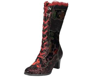 Schnürstiefel LAURA VITA "LAURA VITA Stiefel Leder/Textil", Damen, Gr. 36, wine, Leder, Textil, Schuhe Schnürstiefel (44202043-36) wine