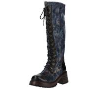 Schnürstiefel LAURA VITA "LAURA VITA Stiefel Leder/Textil", Damen, Gr. 39, blau (schwarz), Leder, Textil, Schuhe Schnürstiefel (60634150-39) schwarz