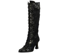 Schnürstiefel LAURA VITA "LAURA VITA Stiefel Leder/Textil", Damen, Gr. 41, schwarz, Leder, Textil, Schuhe Schnürstiefel (82382710-41) schwarz