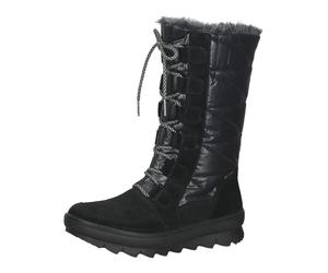 Schnürstiefel LEGERO "Legero Stiefel Veloursleder", Damen, Gr. 41,5, schwarz, Veloursleder, Schuhe Schnürstiefel (63693129-41,5) schwarz