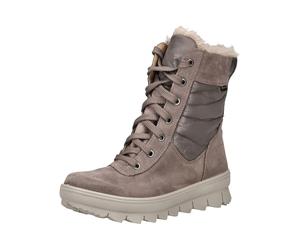 Schnürstiefel LEGERO "Legero Stiefel Veloursleder/Textil", Damen, Gr. 42, braun (altrosa), Textil, Veloursleder, Schuhe Schnürstiefel (81706969-42) altrosa
