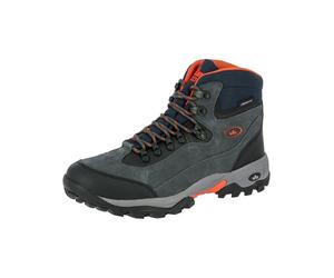 Schnürstiefel LICO "Schnürstiefel", Damen, Gr. 41, grau (anthrazit, orange), Obermaterial: 100% Rindsleder Leather cow., Schuhe Schnürstiefel (82475223-41) anthrazit, orange