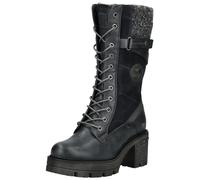 Schnürstiefel MUSTANG SHOES "Mustang Shoes Stiefel Lederimitat/Textil", Damen, Gr. 38, navy, Lederimitat, Textil, Schuhe (63605718-38) navy