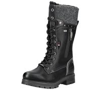 Winterstiefel MUSTANG SHOES "Darleen", Damen, Gr. 38, Normalschaft, schwarz, Lederimitat, Textil, Schuhe, Schnürstiefel mit Reißverschluss (58760303-38) schwarz