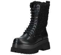 Schnürstiefel REPLAY "Replay Stiefel Lederimitat/Textil", Damen, Gr. 36, schwarz, Lederimitat, Textil, Schuhe Schnürstiefel (83699531-36)