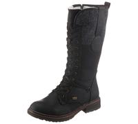 Rieker Damen Winterstiefel 94730, Frauen Stiefel, wasserabweisend, riekerTEX,Winterboots,schnürstiefel,warm,gefüttert,schwarz (00),36 EU / 3.5 UK