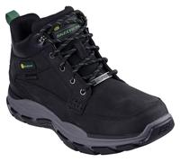 Skechers Herren Respected Landin Stiefelette, Black Leather/Trim, 41 EU