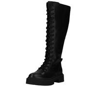 Schnürstiefel STEVE MADDEN "STEVE MADDEN Stiefel Leder", Damen, Gr. 37, schwarz, Leder, Schuhe Schnürstiefel (79826153-37) schwarz