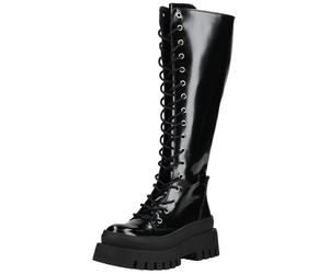 Schnürstiefel STEVE MADDEN "STEVE MADDEN Stiefel Lederimitat", Damen, Gr. 38, schwarz, Lederimitat, Schuhe Schnürstiefel (37185464-38) schwarz