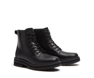 Schnürstiefel TIMBERLAND "BRITTON DRIVE - MID LACE BOOT", Damen, Gr. 42, Synthetik, schwarz (schwarz full grain), Leder, Schuhe Schnürstiefel, Winterstiefel, Schnürstiefel, Winterschuhe (36766813-42) 