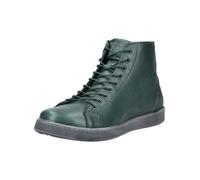 Schnürstiefelette ANDREA CONTI "Andrea Conti Stiefelette Leder", Damen, Gr. 36, bottle, Leder, Schuhe Schnürstiefelette (75886805-36) bottle