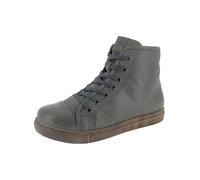 Schnürstiefelette ANDREA CONTI "Andrea Conti Stiefelette Leder", Damen, Gr. 37, grau, Leder, casual, Schuhe (69388211-37) grau