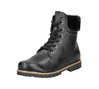 Schnürstiefelette ANDREA CONTI "Andrea Conti Stiefelette Leder/Textil", Damen, Gr. 39, schwarz (schwarz, silber), Leder, Textil, Schuhe Schnürstiefelette (56738949-39) schwarz, silber