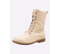 Schnürstiefelette ANDREA CONTI, Damen, Gr. 36, beige (creme), Glattleder, Leder, Rindsleder, Schuhe Schnürstiefelette (11069937-36) creme