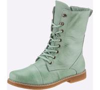 Schnürstiefelette ANDREA CONTI, Damen, Gr. 36, grün (mint), Glattleder, Leder, Rindsleder, Schuhe Schnürstiefelette (52109915-36) mint