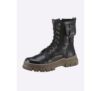 Schnürstiefelette ANDREA CONTI, Damen, Gr. 36, schwarz, Glattleder, Leder, Schuhe Schnürstiefelette (71379202-36) schwarz