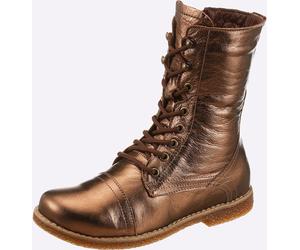 Schnürstiefelette ANDREA CONTI, Damen, Gr. 37, braun (bronzefarben), Glattleder, Leder, Rindsleder, Schuhe Schnürstiefelette, Topseller (57989403-37) bronzefarben