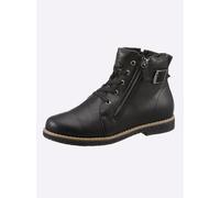 Schnürstiefelette ANDREA CONTI, Damen, Gr. 37, schwarz, Glattleder, Leder, Schuhe Schnürstiefelette (66404969-37) schwarz