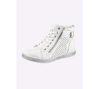 Schnürstiefelette ANDREA CONTI, Damen, Gr. 38, weiß, Glattleder, Leder, Rindsleder, Schuhe Schnürstiefelette (28363568-38) weiß