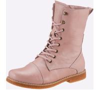 Schnürstiefelette ANDREA CONTI, Damen, Gr. 39, rosa (altrosa), Glattleder, Leder, Rindsleder, Schuhe Schnürstiefelette (63995739-39) altrosa