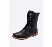 Schnürstiefelette ANDREA CONTI, Damen, Gr. 39, schwarz, Glattleder, Leder, Rindsleder, Schuhe Schnürstiefelette (20628355-39) schwarz