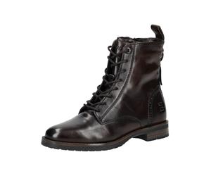 Schnürstiefelette BAGATT "BAGATT Stiefelette Leder", Damen, Gr. 39, braun (dunkelbraun), Leder, Schuhe Schnürstiefelette (41411661-39) dunkelbraun