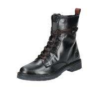 Schnürstiefelette BAGATT "BAGATT Stiefelette Leder/Textil", Damen, Gr. 38, schwarz, Leder, Textil, casual, Schuhe (98683036-38) schwarz