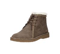 Schnürstiefelette BLOWFISH "Blowfish Stiefelette Lederimitat/Textil", Damen, Gr. 39, taupe, Lederimitat, Textil, Schuhe Schnürstiefelette (83879966-39) taupe