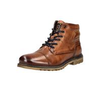 Schnürstiefelette BUGATTI "bugatti Stiefelette Leder", Damen, Gr. 43, cognac, Leder, Schuhe Schnürstiefelette (74316932-43) cognac