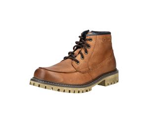 Schnürstiefelette BUGATTI "bugatti Stiefelette Leder", Herren, Gr. 41, braun (cognac), Leder, Schuhe Schnürstiefelette (22125608-41) cognac