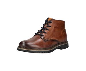 Schnürstiefelette BUGATTI "bugatti Stiefelette Leder", Herren, Gr. 44, cognac, Leder, Schuhe Schnürstiefelette (55650635-44) cognac