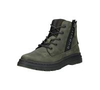 Schnürstiefelette BUGATTI "bugatti Stiefelette Leder", Herren, Gr. 44, dunkelgrün, Leder, Schuhe Schnürstiefelette (97127747-44) dunkelgrün