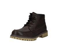 Schnürstiefelette BUGATTI "bugatti Stiefelette Leder", Herren, Gr. 45, braun (dunkelbraun), Leder, Schuhe Schnürstiefelette (91231462-45) dunkelbraun