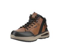 Schnürstiefelette BUGATTI "bugatti Stiefelette Lederimitat", Herren, Gr. 42, braun (braun, schwarz), Lederimitat, Schuhe Schnürstiefelette (24192117-42) braun, schwarz