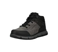 Schnürstiefelette BUGATTI "bugatti Stiefelette Lederimitat", Herren, Gr. 43, grau (schwarz, grau), Lederimitat, Schuhe Schnürstiefelette (20415955-43) schwarz, grau