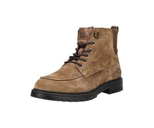 Schnürstiefelette BULLBOXER "Bullboxer Stiefelette Veloursleder", Herren, Gr. 42, mittelbraun, Veloursleder, Schuhe Schnürstiefelette (81218027-42) mittelbraun