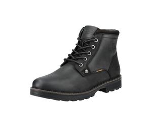 Schnürstiefelette CAMEL ACTIVE "camel active Stiefelette Leder", Herren, Gr. 50, schwarz, Leder, Schuhe Schnürstiefelette (99538848-50) schwarz