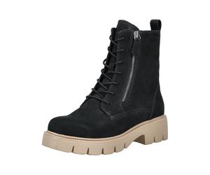Schnürstiefelette CAPRICE "Caprice Stiefelette Leder", Damen, Gr. 38, ocean, Leder, Schuhe Schnürstiefelette (29777148-38) ocean